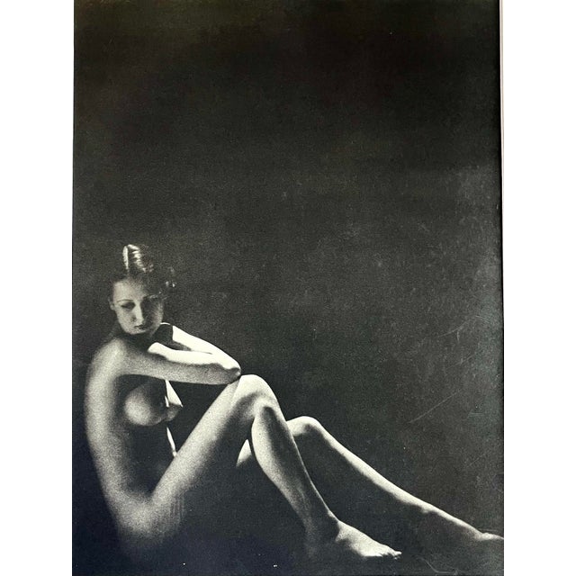 Figurative John Everhard Vintage 1930s Photogravure of a Seated Nude. For Sale - Image 3 of 4