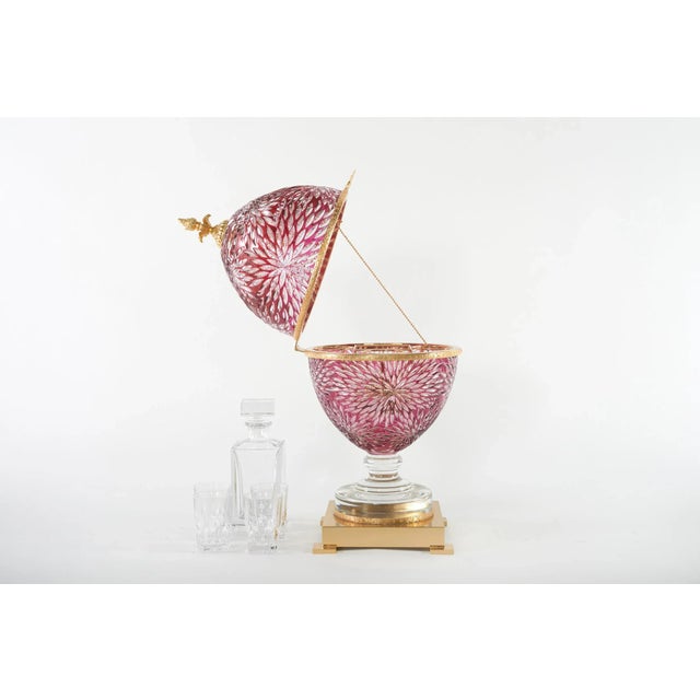 French Cut Crystal Liqueur Cave Set, 6 Pieces For Sale - Image 4 of 13