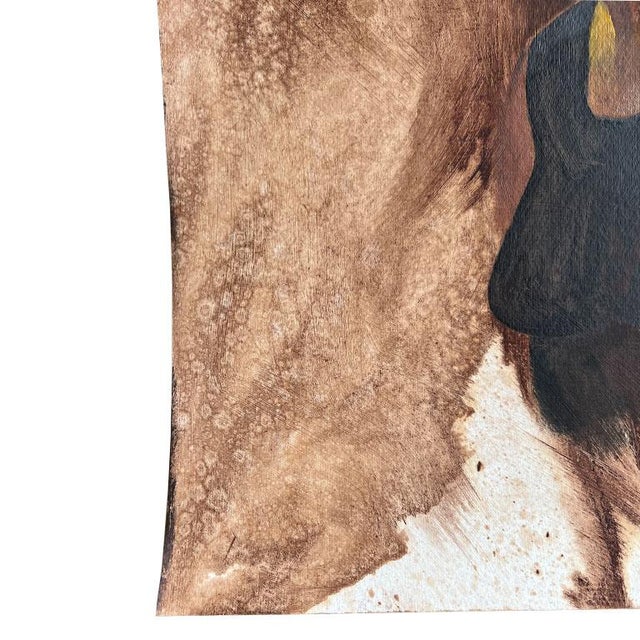 Post Modern Native American Portrait Painting of a Native Woman - Clair Seglem For Sale - Image 4 of 4