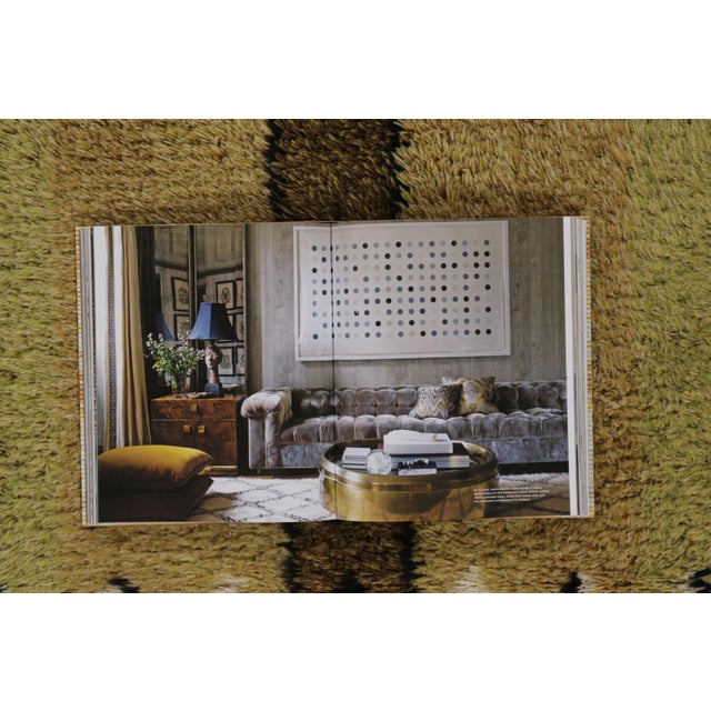 Vintage Swedish Rya Rug, Forest Tones With Vertical Geometry - Rug & Kilim For Sale - Image 9 of 10