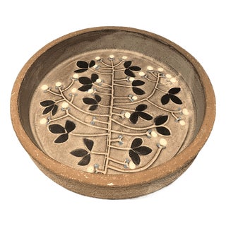 Vintage Bowl Dish in Ceramic by Thomas Hellström, 1960s For Sale