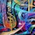 Abstract "Boy Who Cried Wolf", Acrylic and Oil Pastel on Canvas Painting by Ara Deinde For Sale - Image 3 of 4