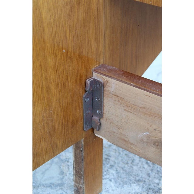 Italian Chestnut Bed attributed to Gio Ponti, 1950s For Sale - Image 6 of 18