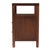 Nora 21 in. W Rectangular Wood 2 Drawer Nightstand with Open Shelf, Walnut For Sale In Chicago - Image 6 of 9