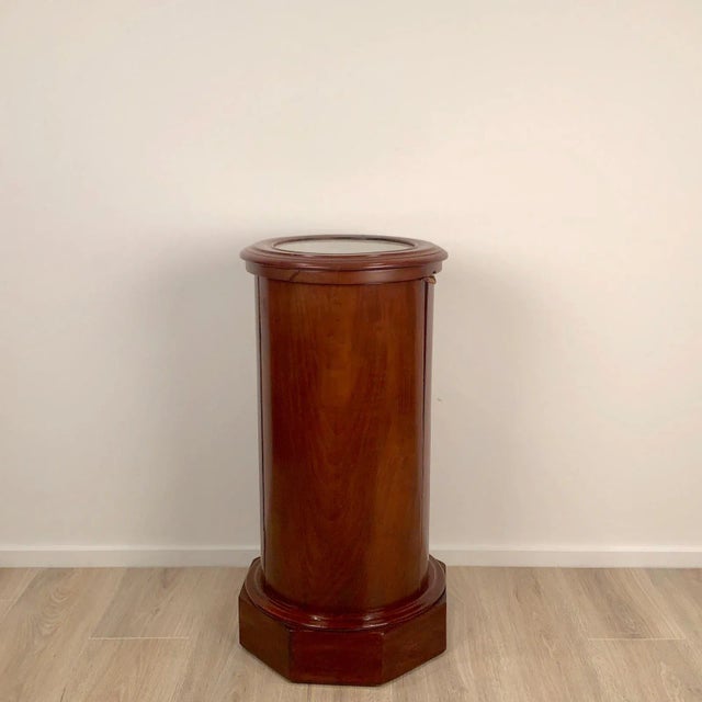 Late 19th Century 1870s Victorian Mahogany Column Cabinet For Sale - Image 5 of 5