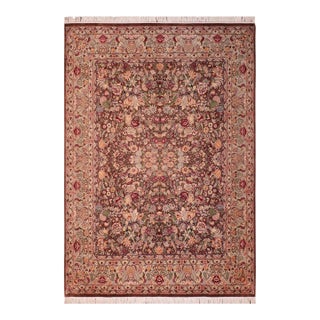 Intricate Shabby Chic 1990's Pak-Persian Brown/Beige Wool Rug - 8'2'' X 10'6'' For Sale