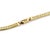 Contemporary Mid 20th Century Herringbone 14k Yellow Gold Wide Necklace 30" Long For Sale - Image 3 of 4