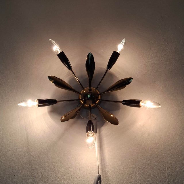 Mid-Century Modern Ceiling Light, Italy, 1950s For Sale - Image 16 of 18