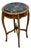 Antique Italian Rococo Round Black Marble Top Table With Ormolu Trims For Sale