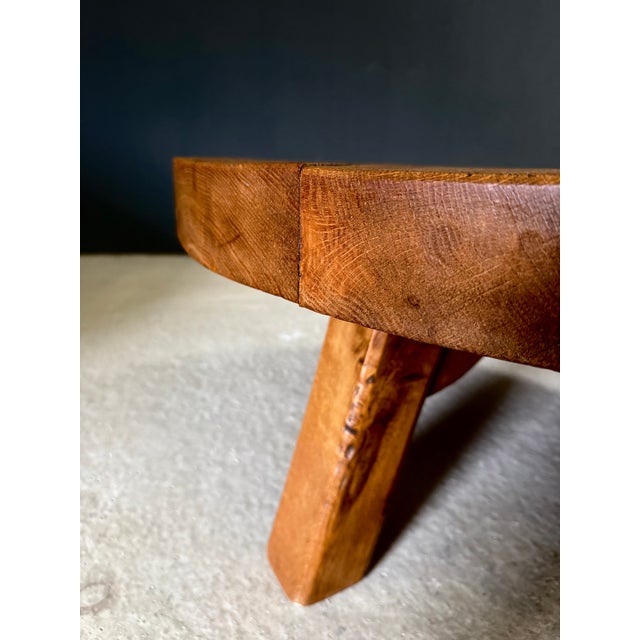 Brutalist Oak Coffee Table, Belgium, 1960s For Sale - Image 16 of 18