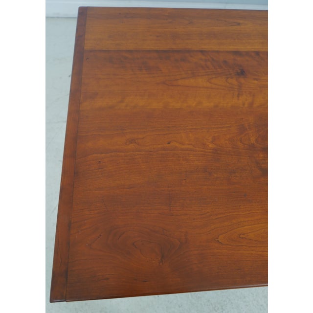Brown Eldred Wheeler Cherry Top Dining Room Farm Table For Sale - Image 8 of 12