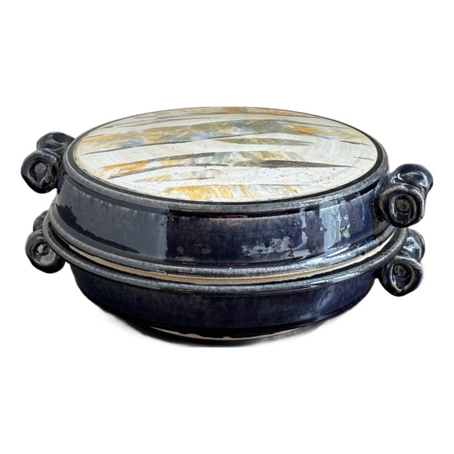 20th Century Abstract Studio Pottery Vegetable Tureen For Sale