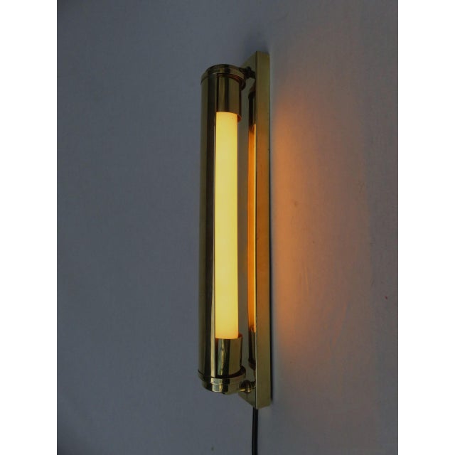 Bauhaus Wall Lights in Polished Brass, 1920s, Set of 2 For Sale - Image 11 of 18