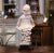 19th Century French Polychrome Plaster Figure of a Child After Donatello For Sale - Image 4 of 10