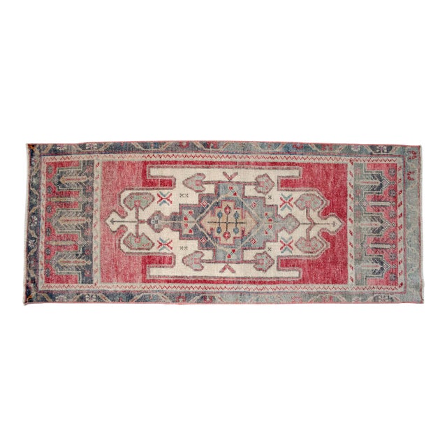 1970s Vintage Hand Knotted Small Rug For Sale