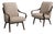 19th Century France Taupe Wood Armchair For Sale