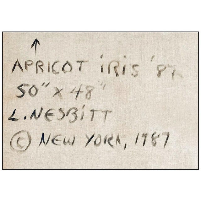 Lowell Nesbitt 1980s Apricot Iris, Lowell Nesbitt For Sale - Image 4 of 5