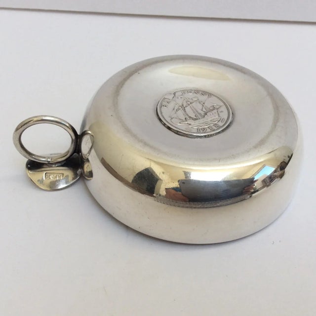 Silver Tastevin With Silver Coin For Sale In San Antonio - Image 6 of 9