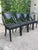 Black Vintage Italian Postmodern Klismos Dining Chairs by Pietro Costantini, Set of 4 For Sale - Image 8 of 18