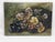 This is a lovely antique floral still-life painting, dating from the late 19th century. The composition features a lush...