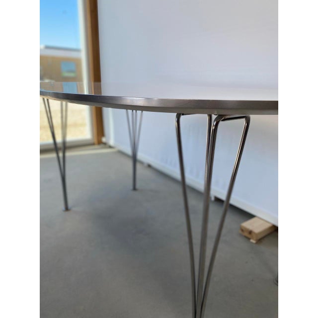 Gray Dining Table Model B612 by Piet Hein Eek for Fritz Hansen, 1986 For Sale - Image 8 of 11