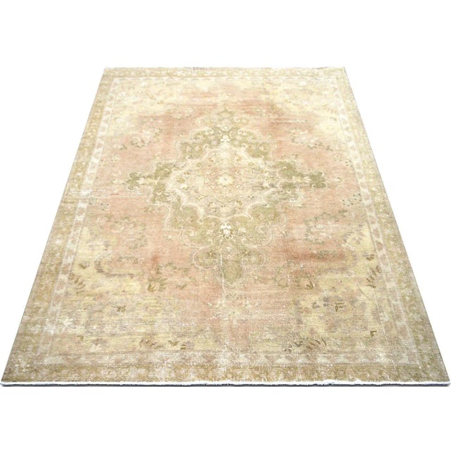 1960s 1960s Turkish Oushak Rug For Sale - Image 5 of 7