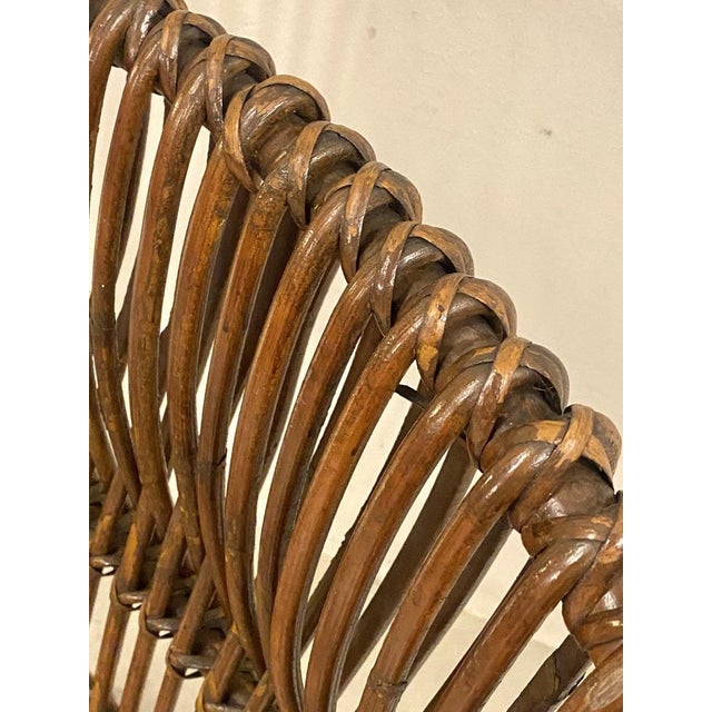 Set of Bamboo Armchairs, 1970s For Sale - Image 10 of 14