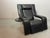 Black Mid-Century Italian Kilkis Lounge Chair with Ottoman and Integrated Small Side Table in Black Leather by Ammaniti & Vitello for Brunati, Italy, 1960s For Sale - Image 8 of 17