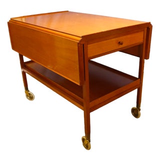 Mid-Century Modern Josef Frank Svenkst Tenn Model 756 Serving Trolley For Sale