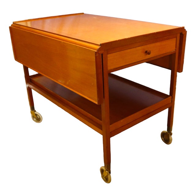 Mid-Century Modern Josef Frank Svenkst Tenn Model 756 Serving Trolley For Sale