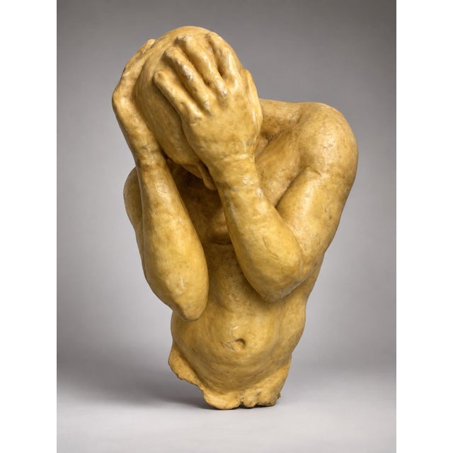 Mustard Late 20th Century Rare Wax Sculpture by John Kalymnios For Sale - Image 8 of 8