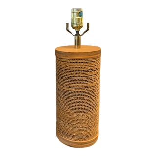 Mid 20th Century Mid Century Modern Gregory Van Pelt Cardboard and Wood Lamp For Sale
