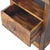Wood Chestnut-Finish Mango Wood Curved Nightstand For Sale - Image 7 of 8