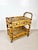 Brown Vintage Brighton Bamboo Rattan Bar Cart For Sale - Image 8 of 12
