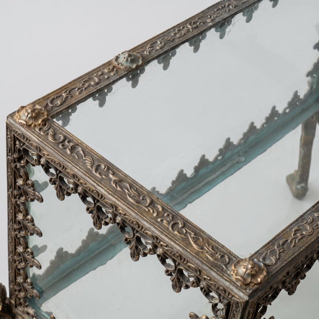 Late 19th Century Patinated and Gilded Bronze Parlor Aquarium For Sale - Image 12 of 13