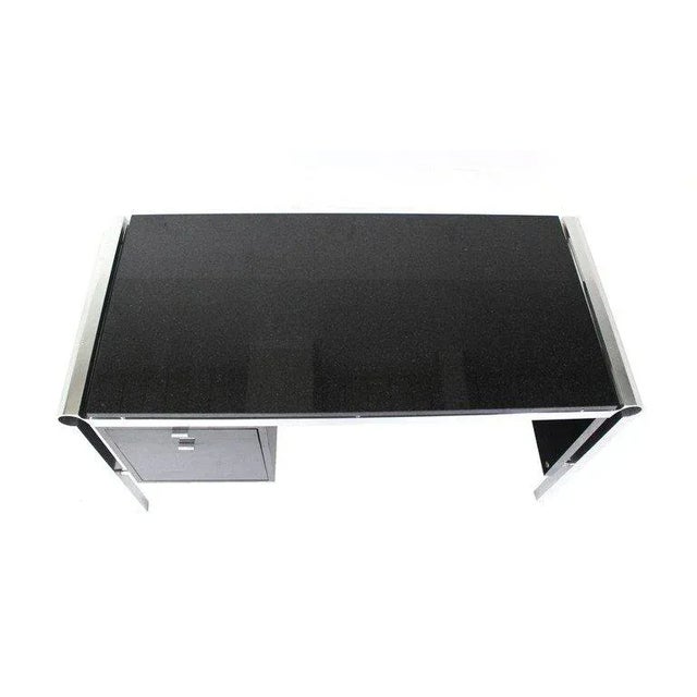 Mid Century Modern Heavy Granite Top Desk Chairish