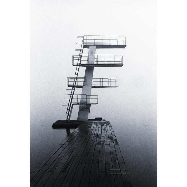 Diving tower on a misty October morning Unframed Diving tower by Robin Fritzson Print, 16" x 24"