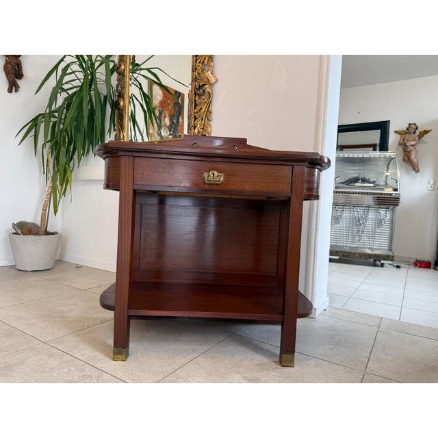 Art Nouveau Side Table in Mahogany, 1920s For Sale - Image 8 of 14
