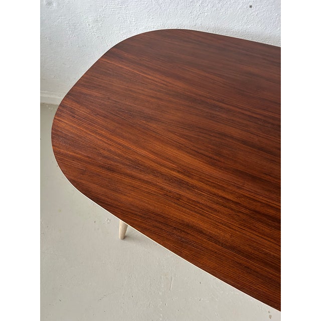 Wood Vintage Danish Dining Table by Cabinetmaker Lau Lauritsen, 2000s For Sale - Image 7 of 9