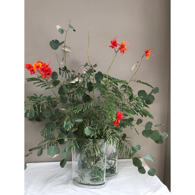 Transparent Guzzini Italy Lucite Large Organically Shaped Vase For Sale - Image 8 of 9