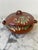 Burnt Orange Hand Painted Mexican Terracotta Bowl With Lid Stamped Made in Mexico For Sale - Image 8 of 12