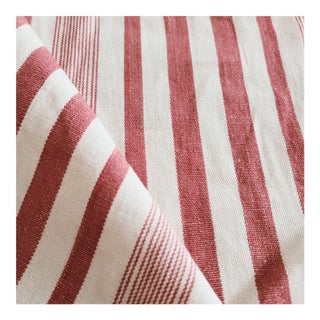 Dedar Candy Stripe Linen Designer Fabric by the Yard For Sale