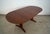 Erik Buch 1960’s Mid-Century Danish Modern Trestle Leg Extendable Oval Dining Table With Leaf For Sale - Image 4 of 12