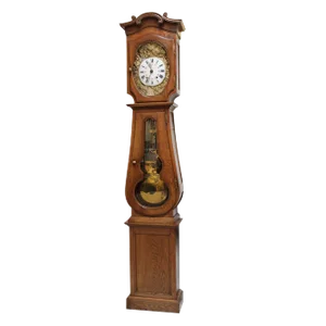 French Antique Oak Long Case Clock