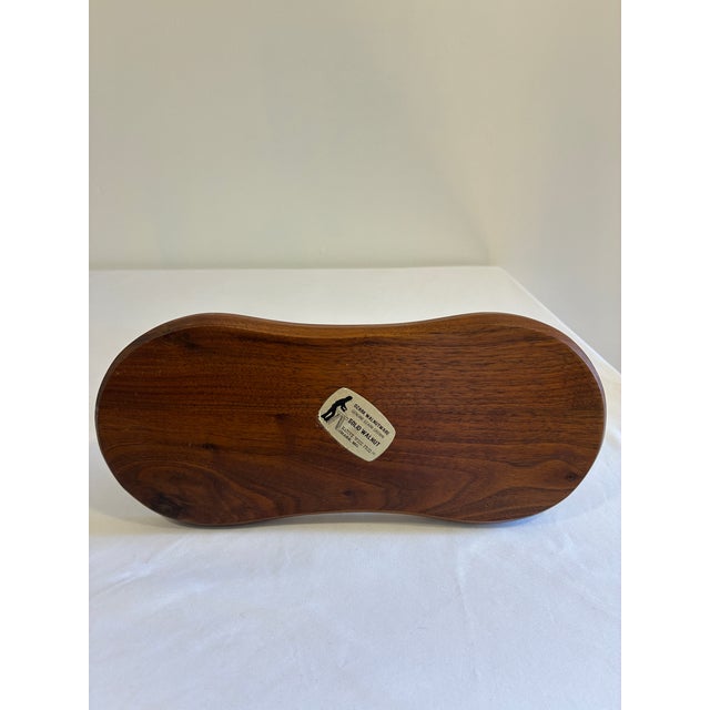 Mid 20th Century Ozark Walnutware Solid Walnut Condiment Caddy For Sale In Oklahoma City - Image 6 of 7