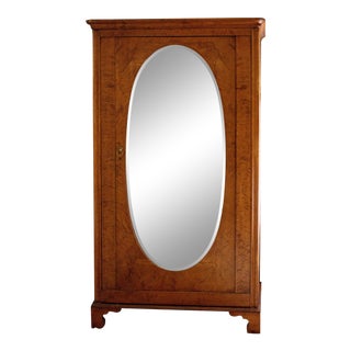 19th Century English Mahogany Wardrobe For Sale
