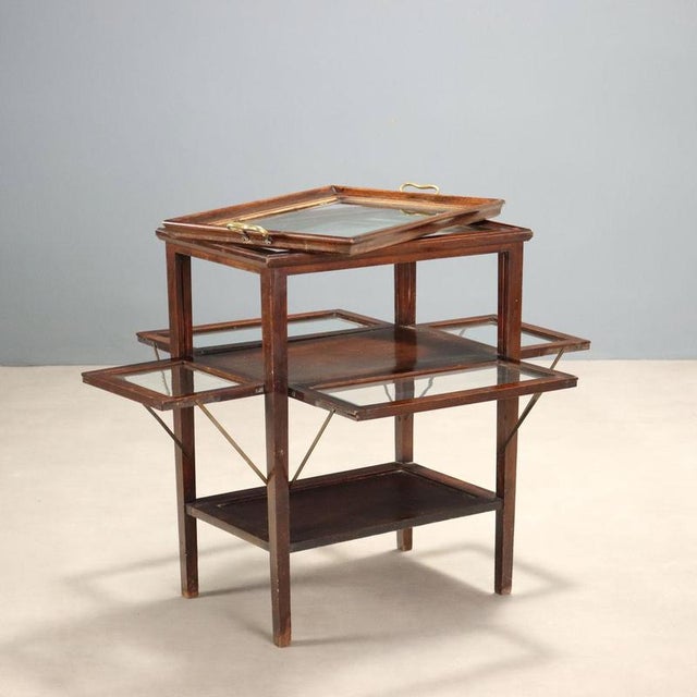 19th Century Walnut Display Table, Italy For Sale - Image 3 of 12