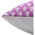 Art Deco Fabdivine Decorative Block Print Cushion Cover 14x14 Inch Thick Cotton White-Pink City For Sale - Image 3 of 4