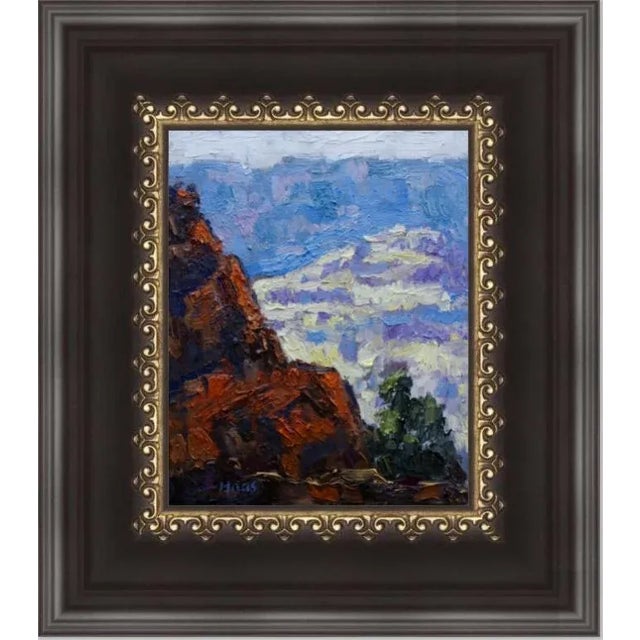 "Grand Canyon" Contemporary Impasto Landscape Oil Painting For Sale - Image 9 of 12