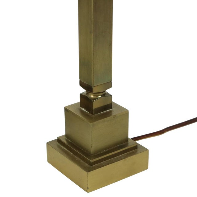Mid-Century Brass Table Lamps in the style of Boulanger, 1950s, Set of 2 For Sale - Image 14 of 18